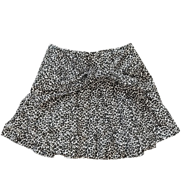 ❤️Louis Vuitton Leopard Print Tie Front Mini Skirt❤️ - Picture 1 of 11